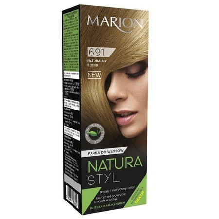 Marion Natura Styl farba do włosów 691 Naturalny Blond 80ml + odżywka 10ml