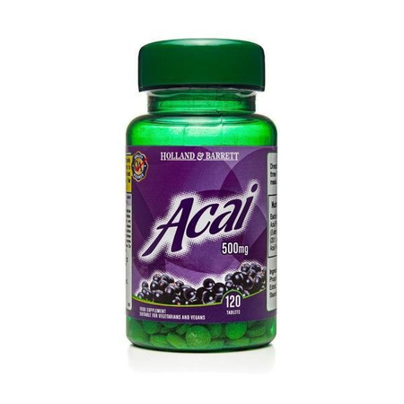 Holland & Barrett Jagody Acai 500mg suplement diety 120 tabletek