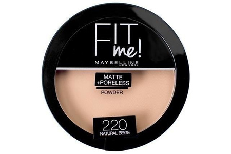 Maybelline Fit me Powder puder matujący 220 Natural Beige 14g