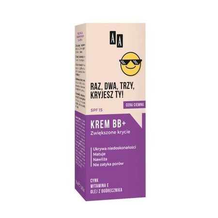 AA Emoji krem BB+ SPF15 do cery ciemnej 30ml