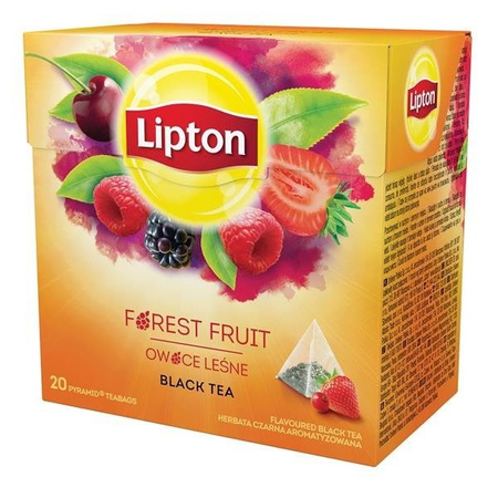 Lipton Black Tea herbata czarna aromatyzowana Owoce Leśne 20 piramidek 34g
