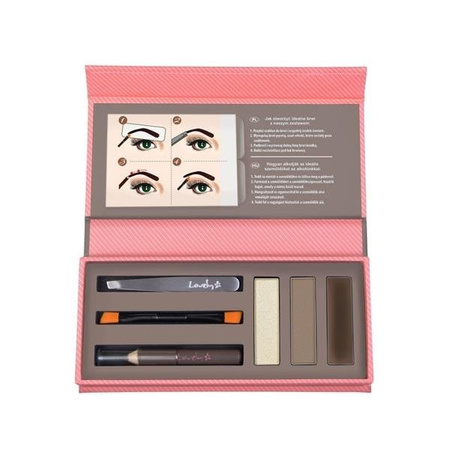 Lovely Eyebrows Creator zestaw do makijażu brwi Light Brown