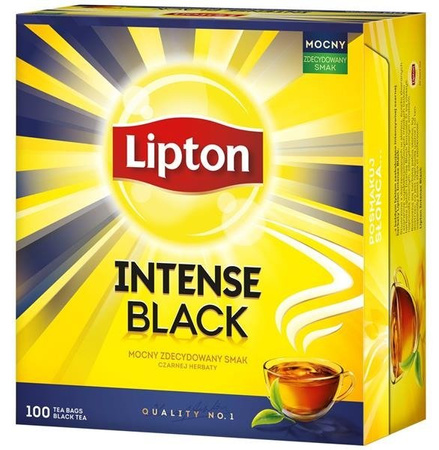 Lipton Intense Black herbata czarna 100 torebek 230g