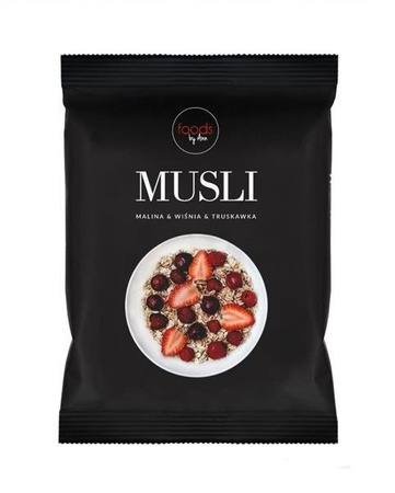 Foods by Ann Musli Malina & Wiśnia & Truskawka 50g