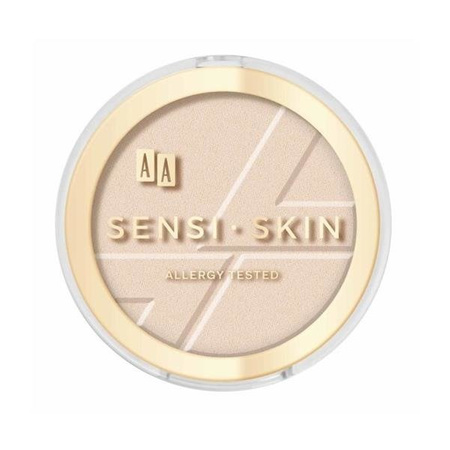 AA Sensi Skin Mattifying Powder matujący puder prasowany 01 Transparent 9g