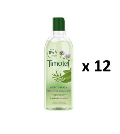 Timotei Moc i Blask szampon do włosów normalnych 12x400ml