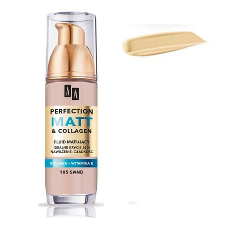 AA Perfection Matt & Collagen matujący podkład do twarzy 105 Sand 35ml