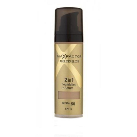 Max Factor Ageless Elixir Foundation 2in1 podkład + serum 50 Natural SPF15 30ml