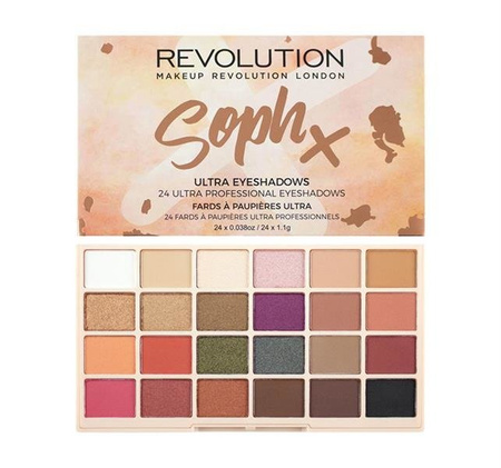 Makeup Revolution Soph X Eyeshadow Palette paleta 24 cieni do powiek 26,6g