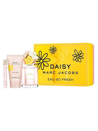 Marc Jacobs Daisy Eau So Fresh zestaw woda toaletowa spray 125ml + miniatura wody toaletowej spray 10ml + balsam do ciała 150ml