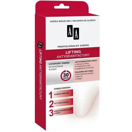 AA Profesjonalny Zabieg 3-etapowy lifting antygrawitacyjny 13ml