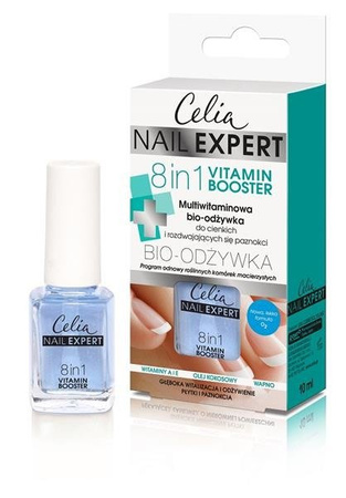 Celia Nail Expert 8in1 Vitamin Booster multiwitaminowa bio-odżywka do cienkich i rozdwajających się paznokci 10ml