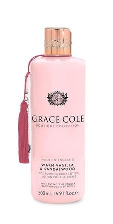 Grace Cole Boutique Body Lotion balsam do ciała Warm Vanilla & Sandalwood 500ml