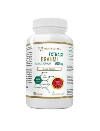 Progress Labs Extract Brahmi 200mg suplement diety 120 kapsułek