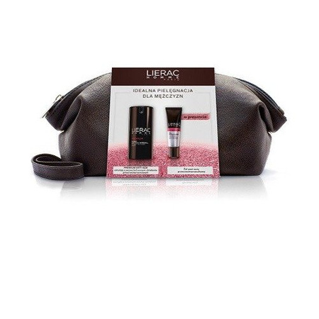 Lierac Homme Premium Anti-Age Emulsja o Wszechstronnym Działaniu Przeciwstarzeniowym 40 ml + Żel pod oczy przeciwzmarszczkowy 15 ml