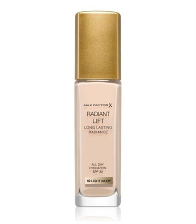 Max Factor Radiant Lift Foundation długotrwały podkład nawilżająco-rozświetlający 40 Light Ivory SPF30 30ml