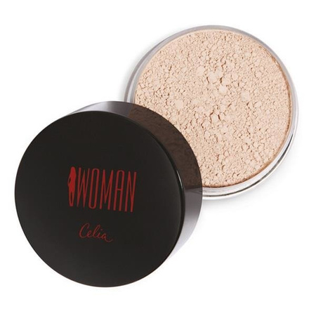 Celia Woman Powder puder sypki do twarzy 10 Transparentny Mat 25g
