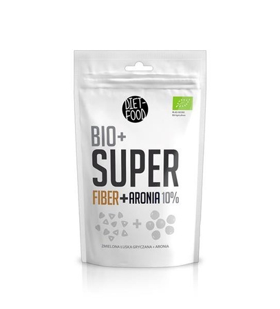 Diet-Food Bio Super Fiber + Aronia 10% zmielona łuska gryczana + aronia 200g