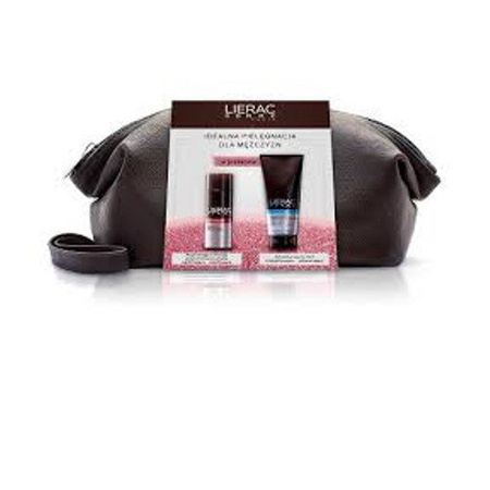 Lierac Homme regenerująca emulsja przeciwzmarszczkowa 50 ml + żel pod prysznic 3W1 energetyzująco-odświeżający 200 ml /Zestaw/
