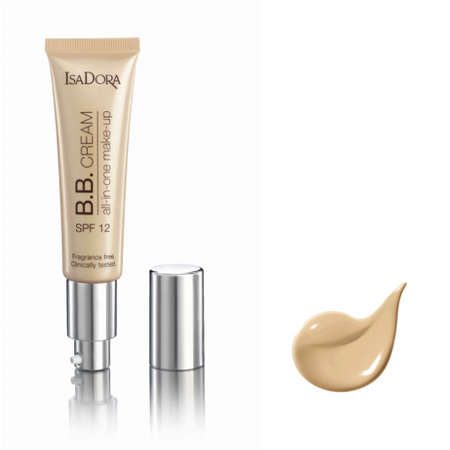 IsaDora BB Cream 10 light beige all-in-one make-up 35 ml SPF 12 - podkład do twarzy  +  [  G  R  A  T  I  S : MINI-MASKARA ISADORA ]