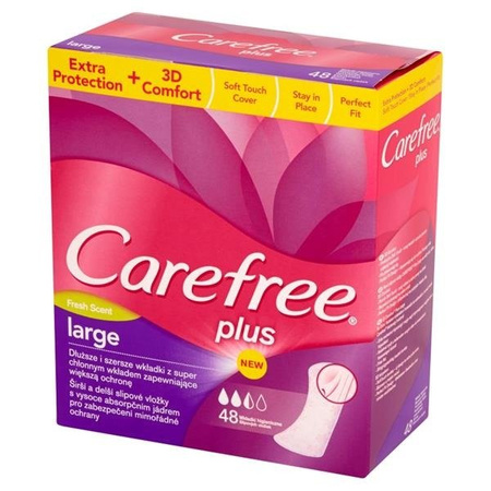 Carefree Plus Large Fresh Scent wkładki higieniczne 48szt