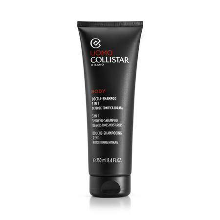 Collistar Uomo 3in1 Shower-Shampoo Cleanses, Tones, Moisturizes - szampon i żel pod prysznic w jednym 250ml