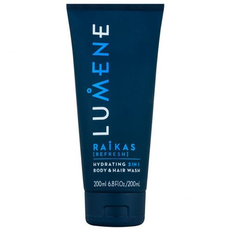 Lumene Men Raikas Hydrating 2 in 1 Body and Hair Wash - nawilżający żel do mycia ciała i włosów dla mężczyzn 2w1, 200ml