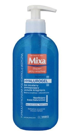 MIXA Ekspert Skóry Wrażliwej Hyalurogel żel micelarny zmniejszający uczucie ściągania 200ml