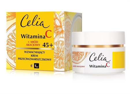 Celia Witamina C wzmacniający krem przeciwzmarszczkowy 45+ na dzień i na noc 50ml