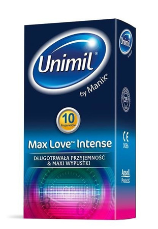 Unimil Max Love Intense lateksowe prezerwatywy 10szt