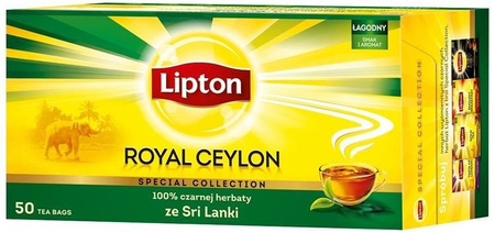 Lipton Black Tea herbata czarna Royal Ceylon 50 torebek 100g