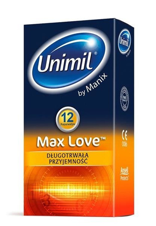 Unimil Max Love lateksowe prezerwatywy 12szt