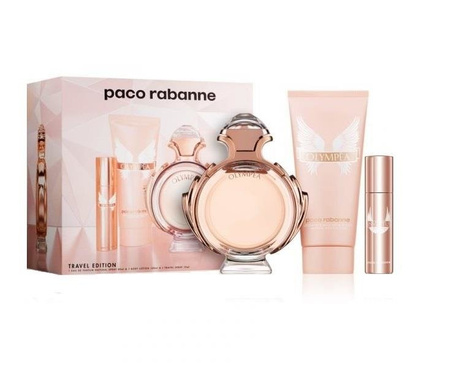 Paco Rabanne Olympea woda perfumowana spray 80ml + balsam do ciała 100ml + miniatura wody perfumowanej 10ml /Zestaw/