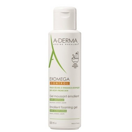 Aderma Exomega control pieniący się żel emolient 500 ml