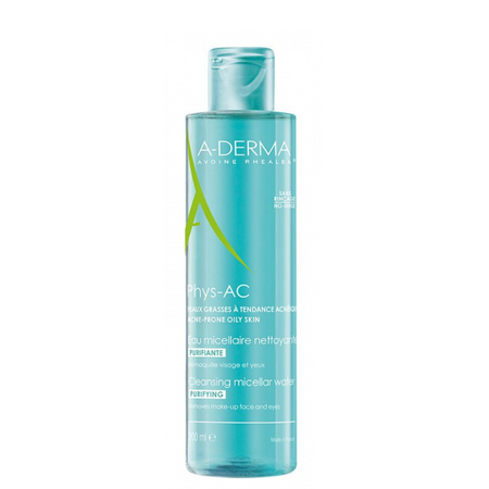 Aderma Phys-ac oczyszczająca woda micelarna 200ml