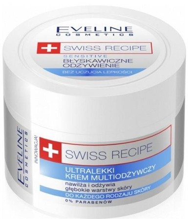 Eveline Swiss Recipe ultralekki krem multiodżywczy do każdego rodzaju skóry 50ml