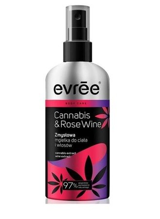 Evree Body Care zmysłowa mgiełka do ciała i włosów Cannabis & Rose Wine 100ml