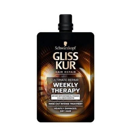 Gliss Kur Ultimate Repair Weekly Therapy intensywna odżywka do włosów bardzo zniszczonych 50ml