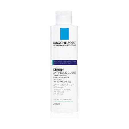 La Roche-Posay Kerium przeciwłupieżowy szampon-żel łupież tłusty 200 ml