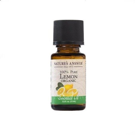 Nature's Answer 100% Pure Lemon Organic Essential Oil organiczny olejek ze skórki cytryny 15ml