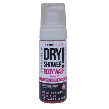 Pump It Up Dry Shower Body Wash sucha pianka do mycia ciała i rąk Rasberry Fresh 150ml
