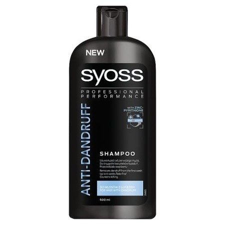 Syoss Anti-Dandruff Shampoo przeciwłupieżowy szampon do włosów 500ml