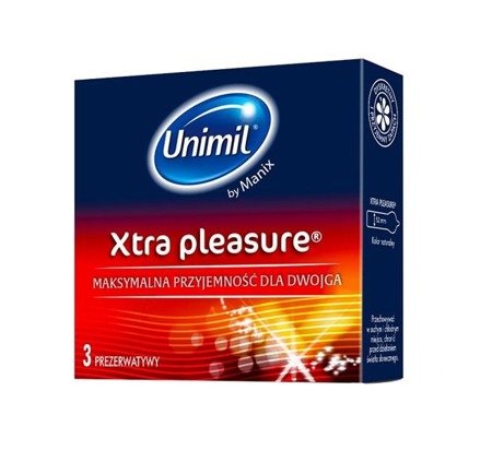 Unimil Xtra Pleasure lateksowe prezerwatywy 3szt