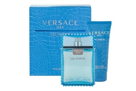 Versace Man Eau Fraiche woda toaletowa spray 100ml + żel pod prysznic 100ml /Zestaw/